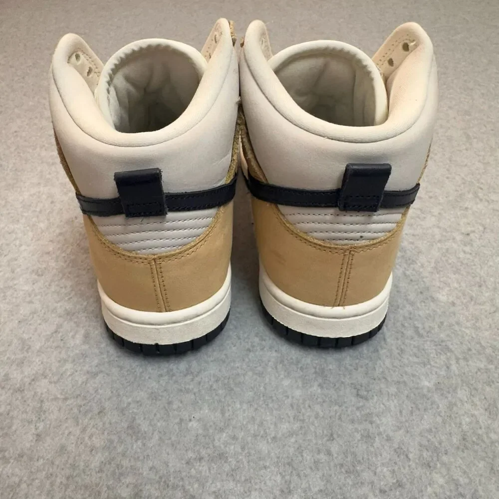 Nike Dunk High Premium Sesame Obsidian Women's Size 5 DX2044-101